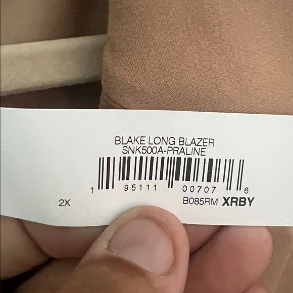 The Drop Blake Blazer 2X Brown Oversized Minimalist Wardrobe Essential ✔️ - Picture 5 of 8